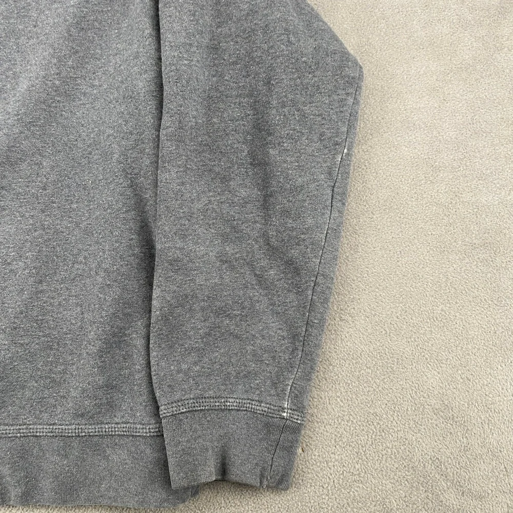 Nike Mens Swoosh Pullover Hoodie Charcoal Grey Fleece Sweatshirt Medium